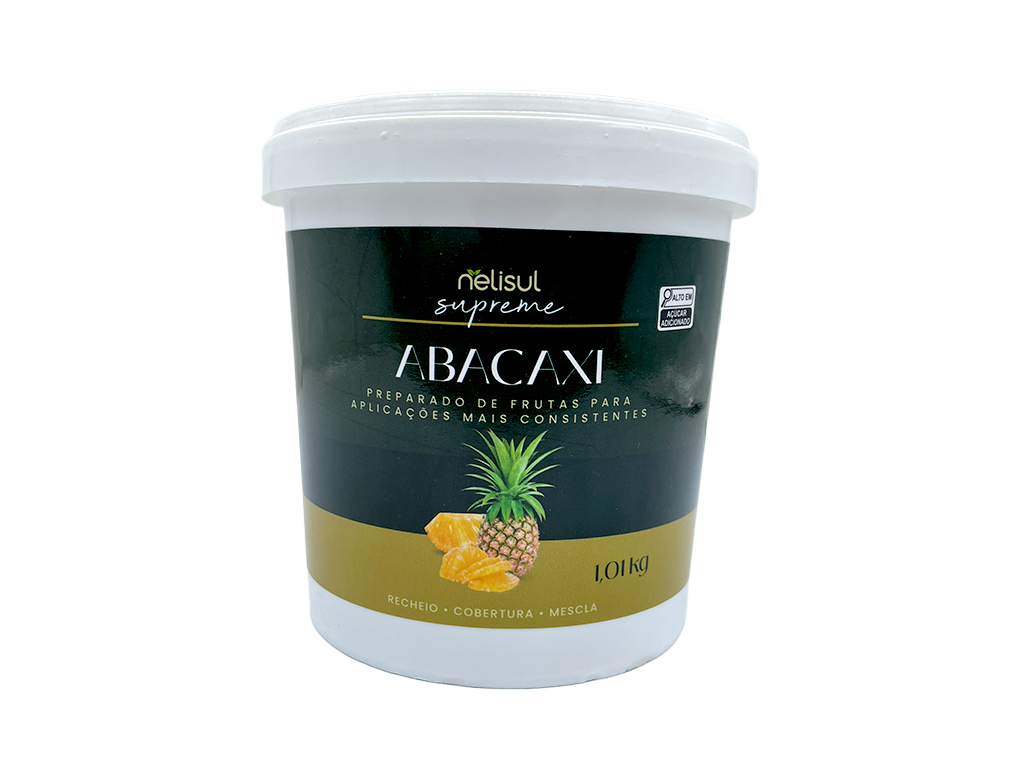 RECHEIO E COBERTURA SABOR ABACAXI SUPREME NELISUL 1,01 KG (CX 12 PT)